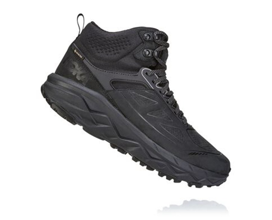 Hoka Australia One One Challenger Mid GORE-TEX - Mens Hiking Boots Black - TNFEM-7209